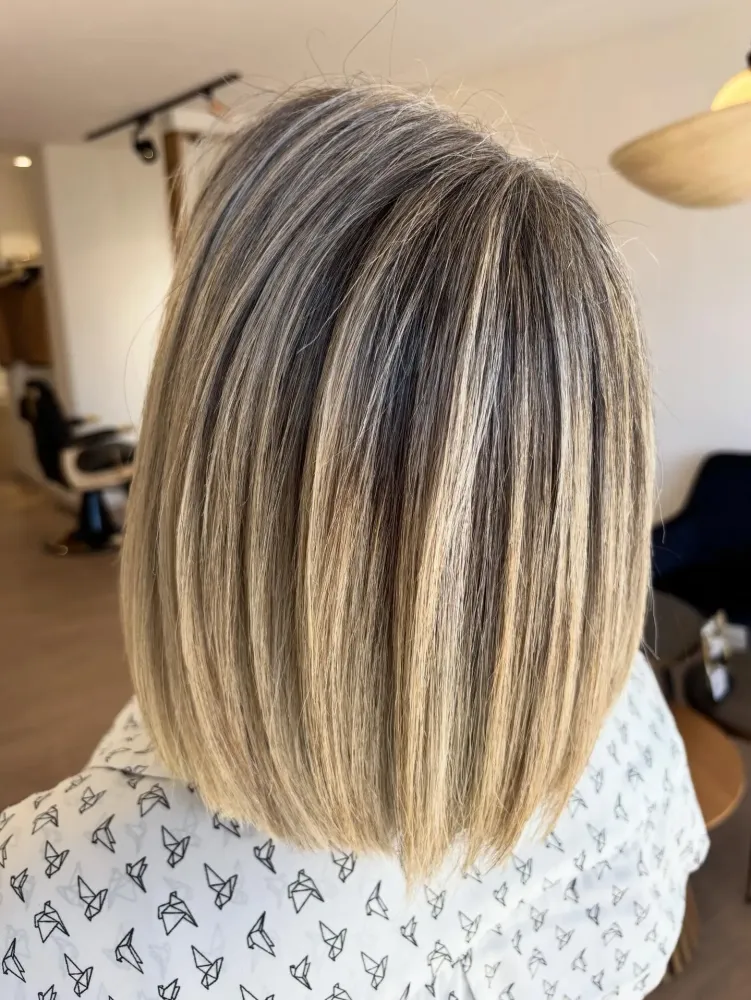 carre long blond